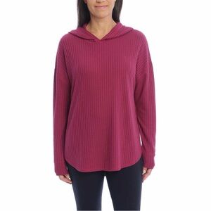 CHASER Ladies' Thermal Hoodie Size M Color: Sugar Plum / Maroon